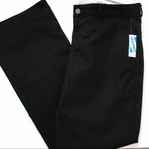 Old Navy Perfect Black Boot-Cut Khakis